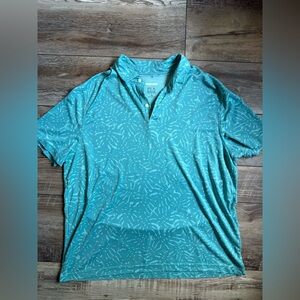 Jos. A. Bank Teal Patterned Polo